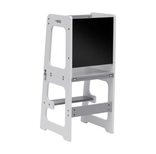 Tulano Mooby 35 Kitchen Helper Stepper Kids 3 in 1 Up to 60 kg White/Gray