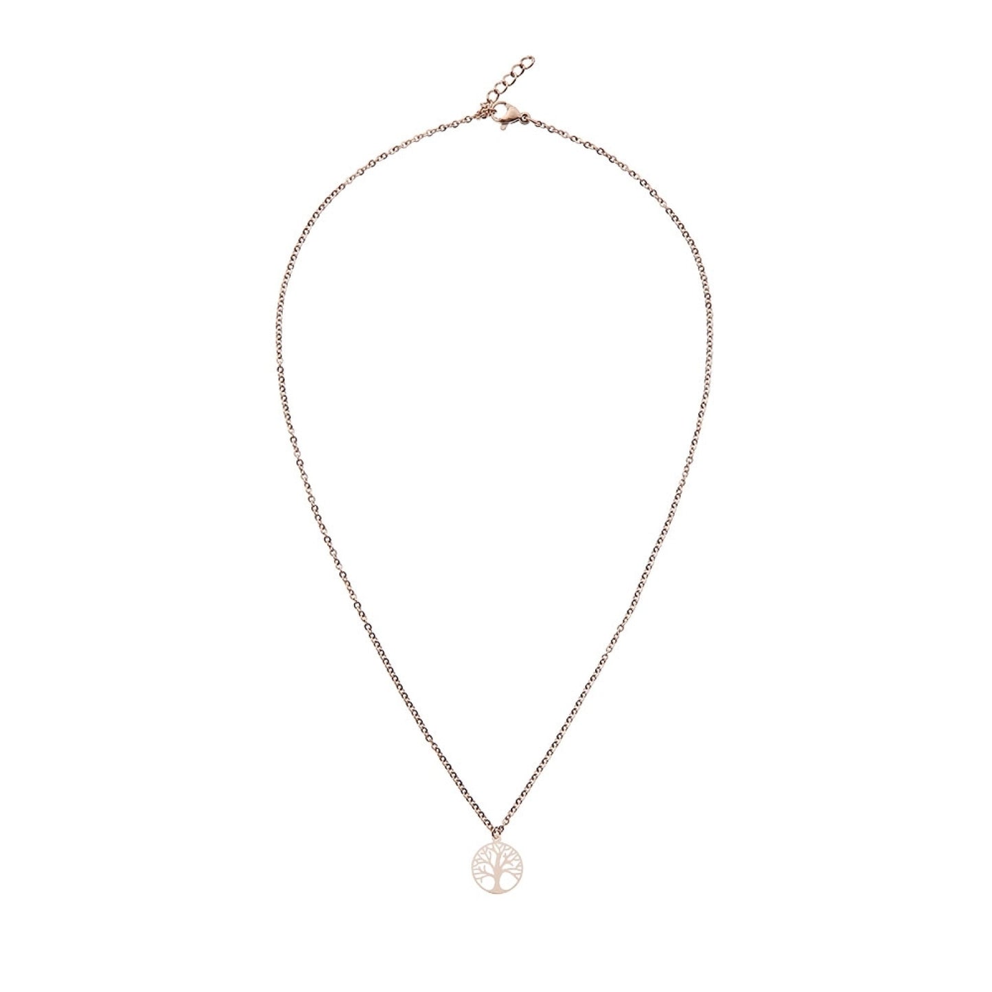 Naszyjnik Crystals by HCA Classic z różowego złota Drzewo Życia