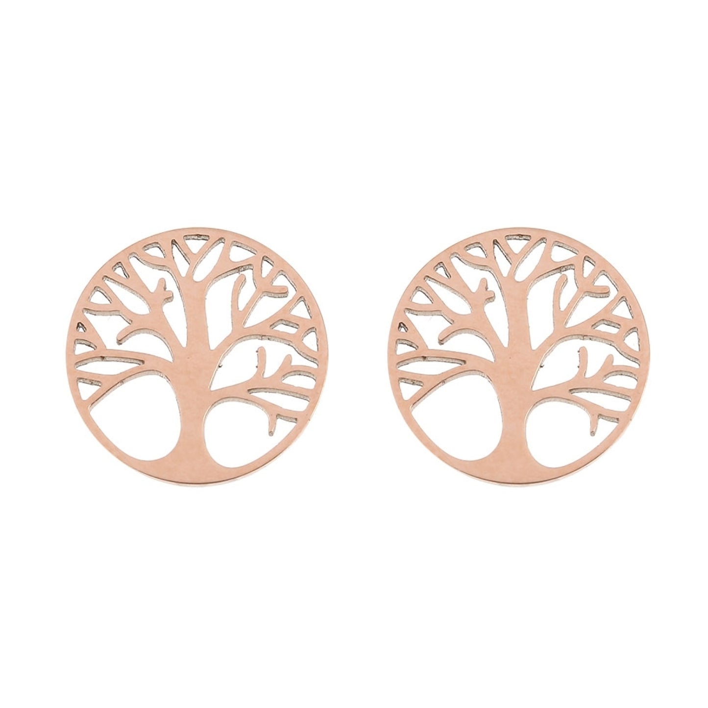 Crystals by HCA Classic Earrings Rose Gold Tree of Life