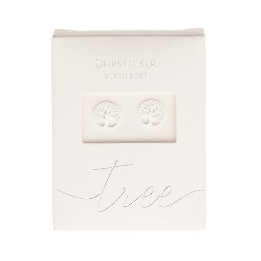 Crystals by HCA Classic Earrings Silver Plated Tree of Life