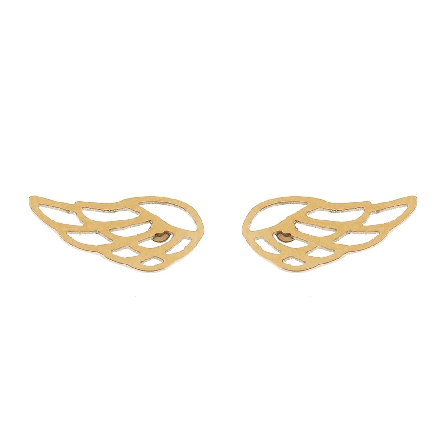 Crystals by HCA Classic Earrings Gold Plated Angel Wings