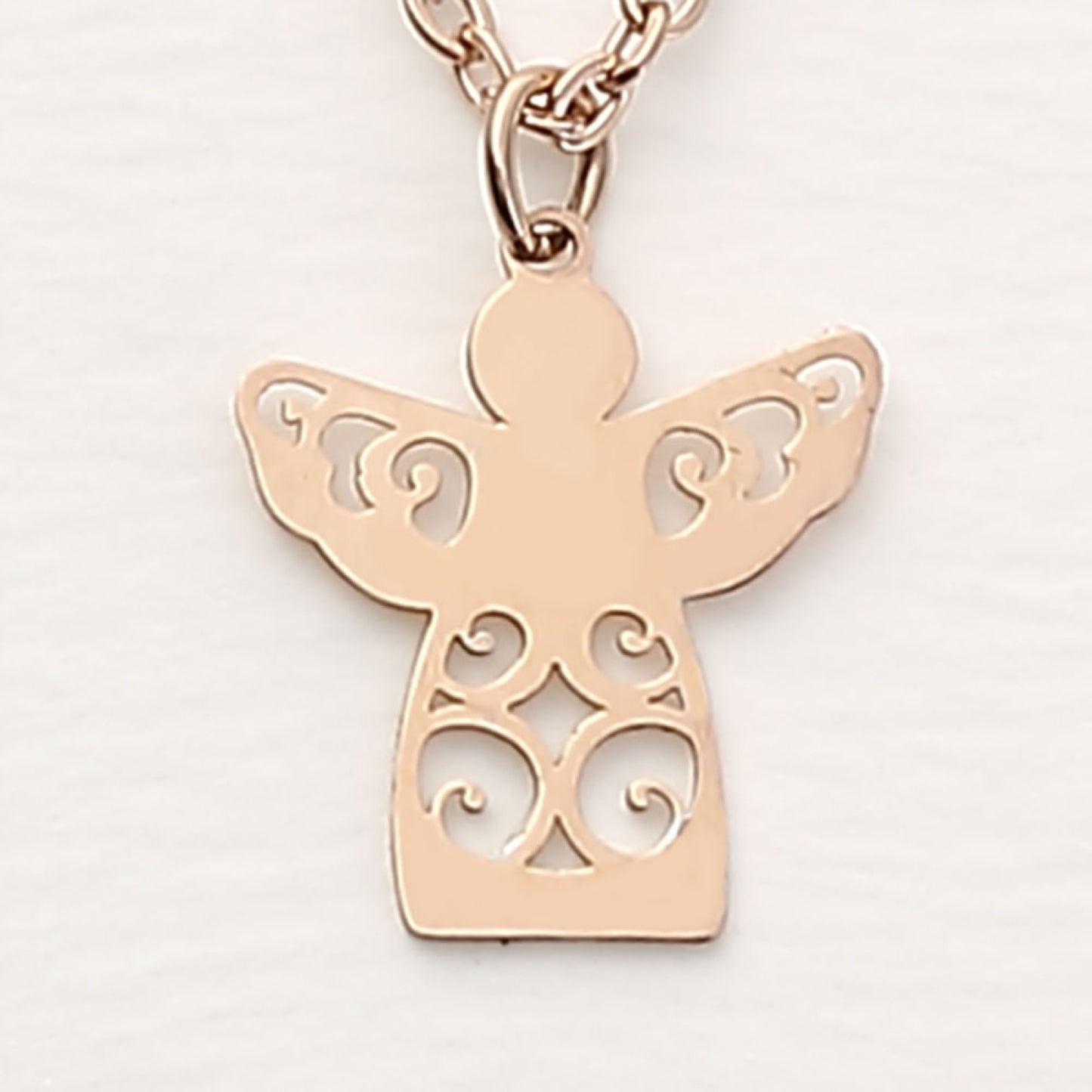 Crystals by HCA Classics Necklace Rose Gold Angel