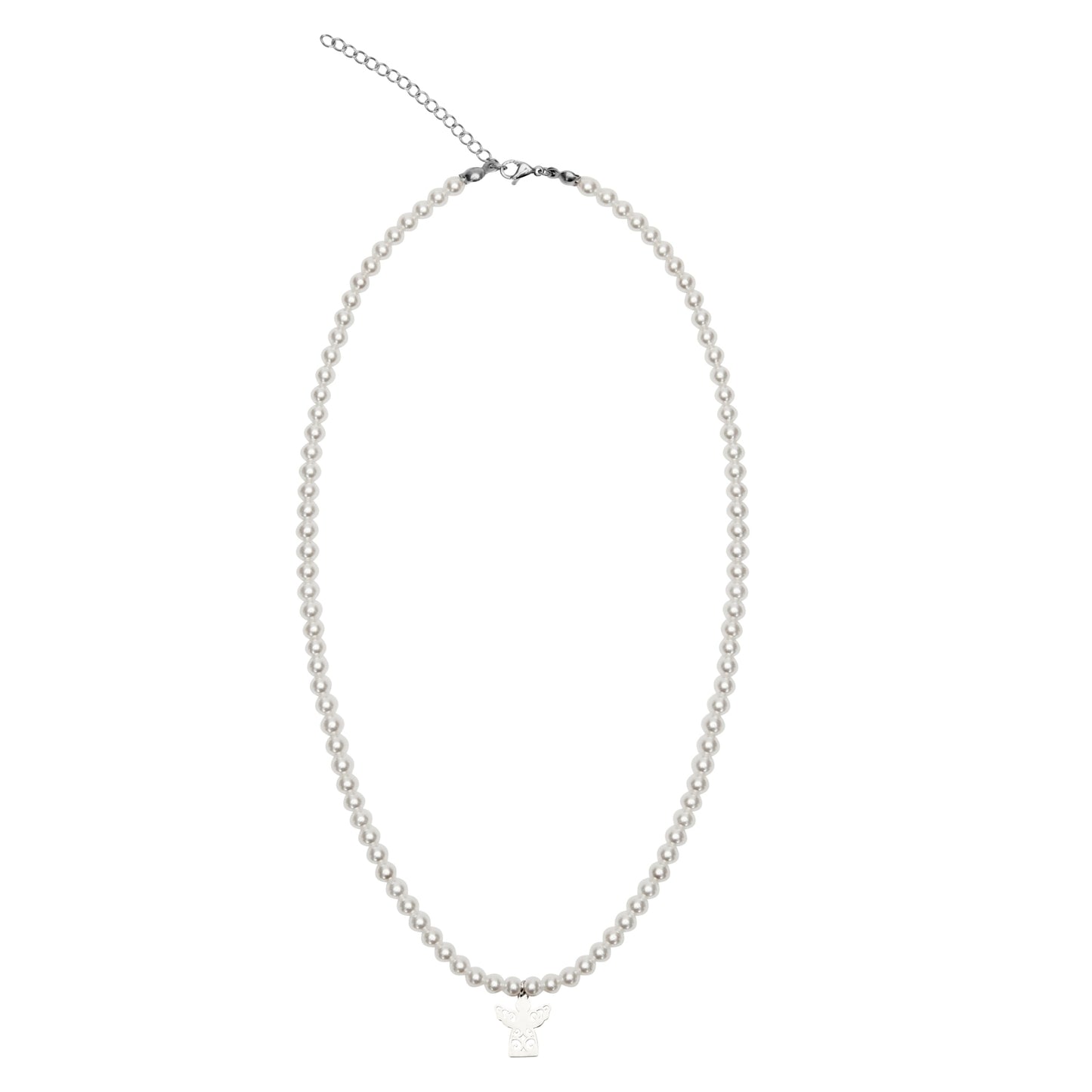 Crystals by HCA Necklace Stainless Steel Pearl Angel