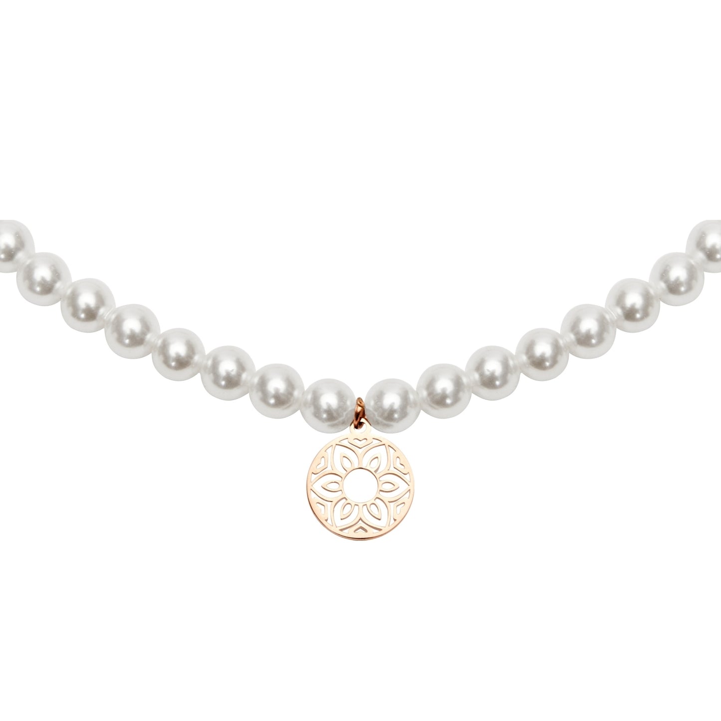 Crystals by HCA-Bracelet-Rose Gold-Pearl-Mandala of love