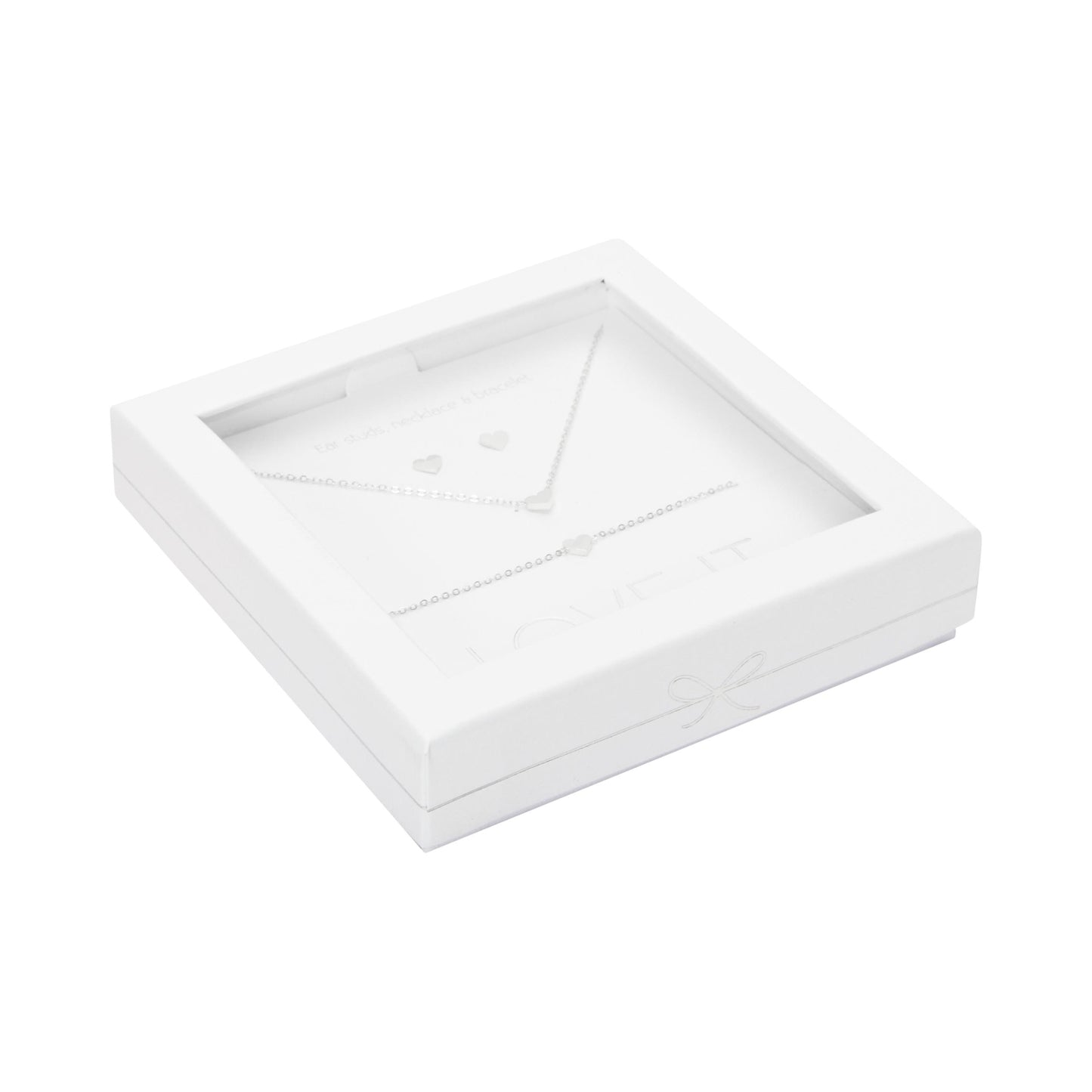 Crystals by HCA Gift Set - Love it. Silver-Plated - Heart