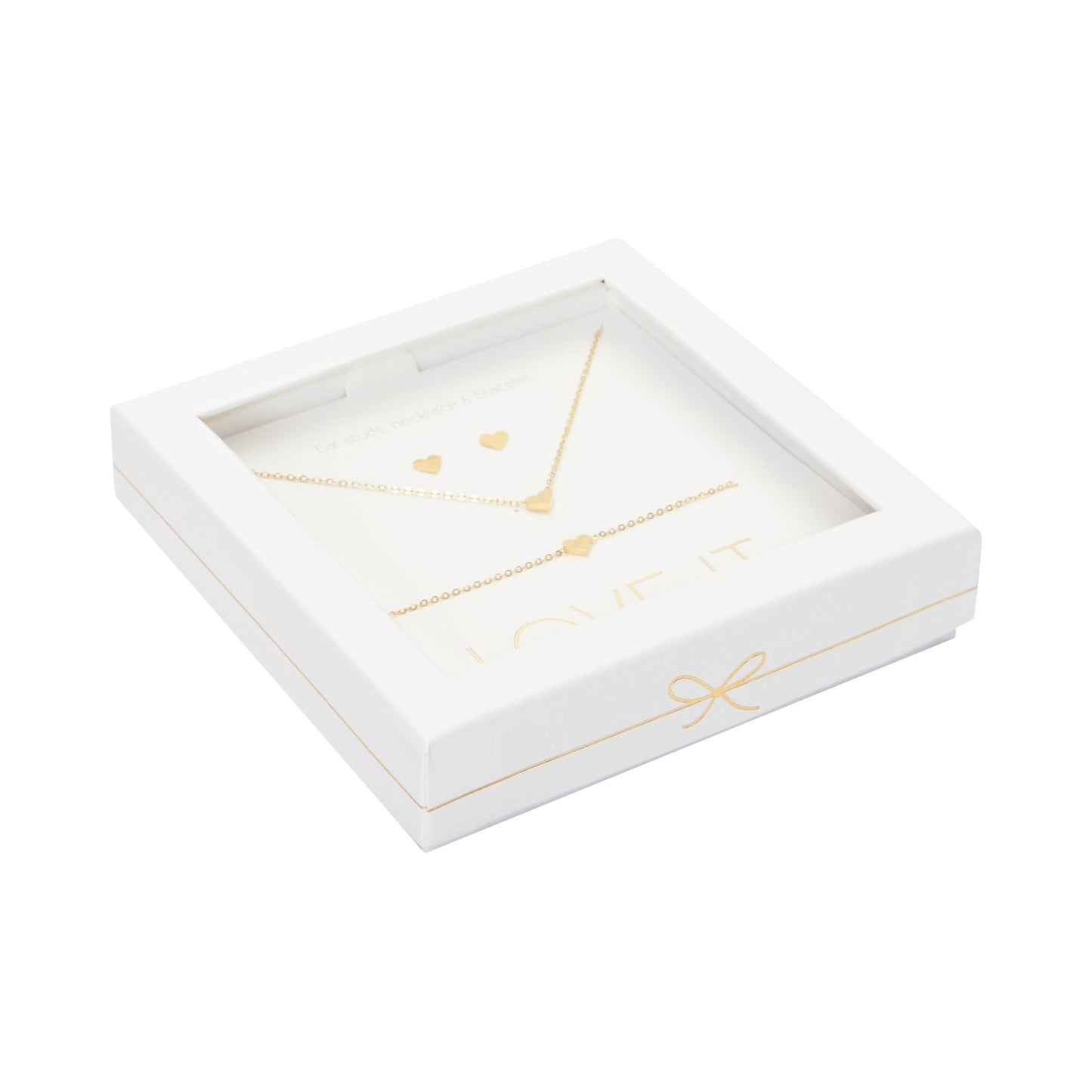 Crystals by HCA Gift Set - Love it. - Gold-Plated - Heart