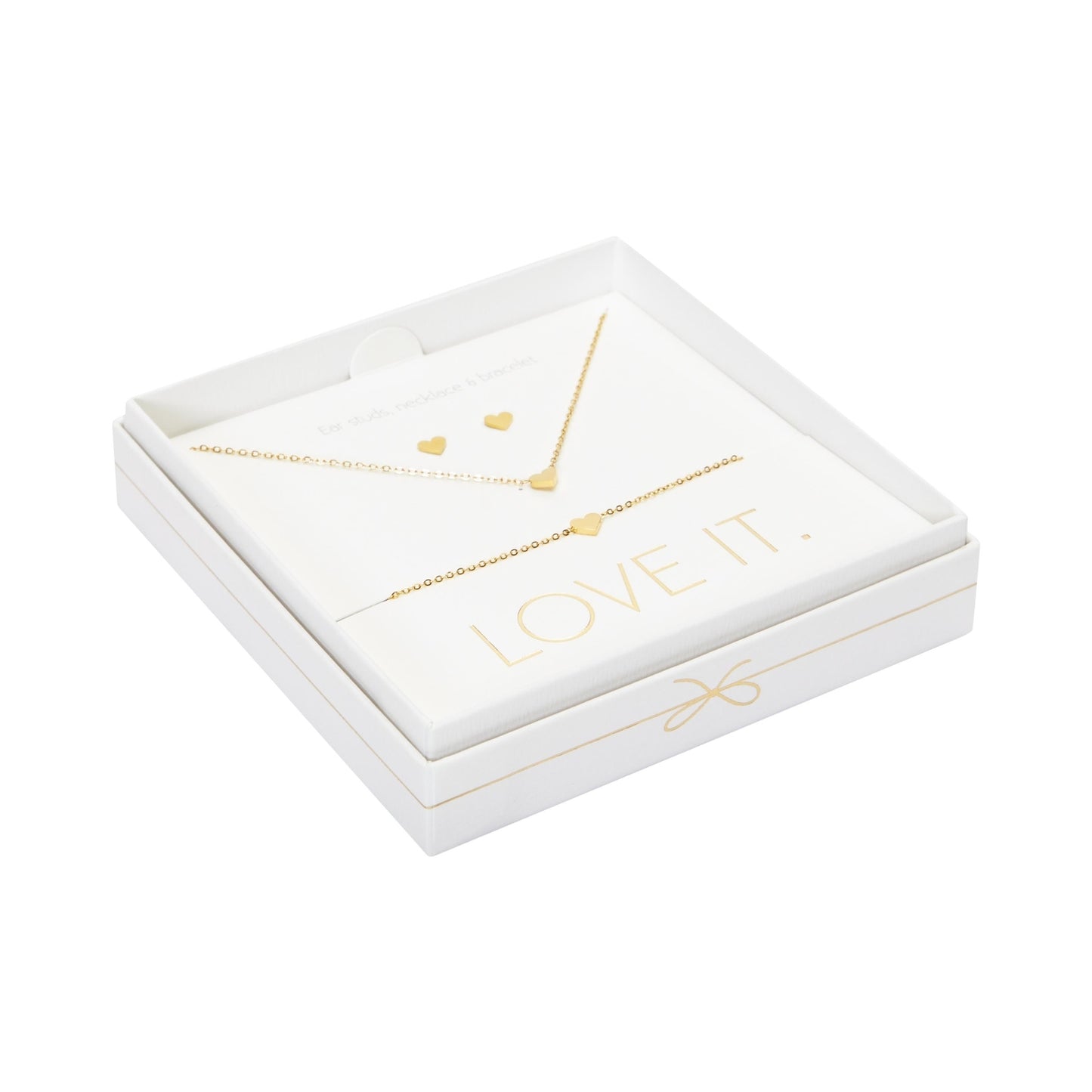 Crystals by HCA Gift Set - Love it. - Gold-Plated - Heart