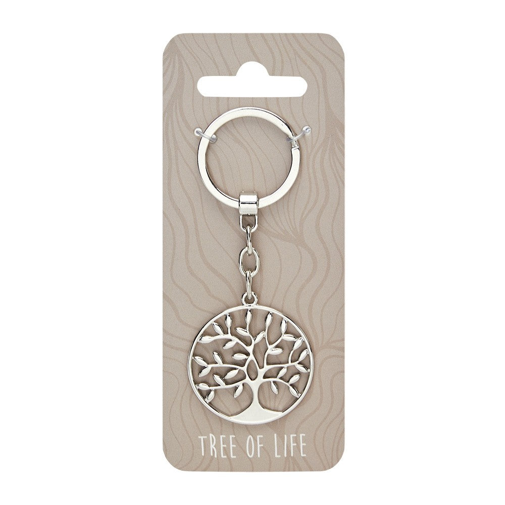 Crystals by HCA Keyring with Tree of Life Symbol