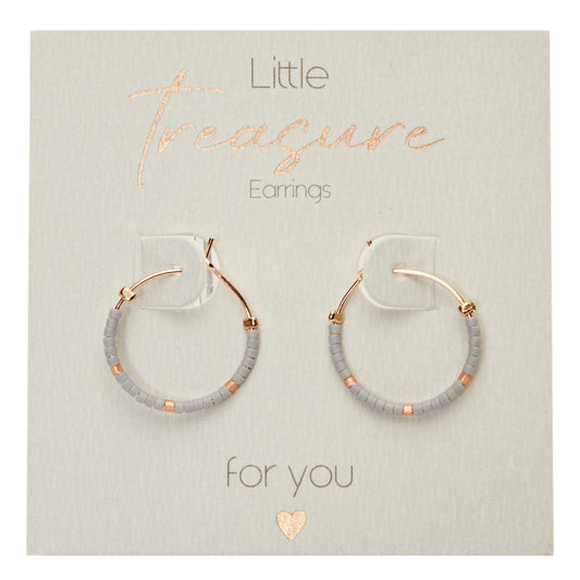 Crystals by HCA Earrings - Little Treasure - Gray