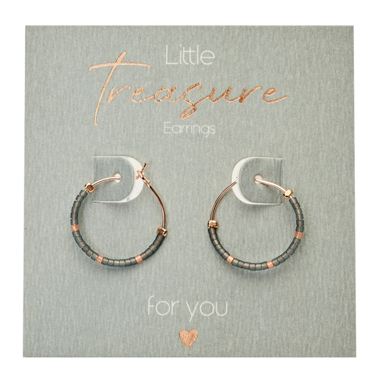 Crystals by HCA Earrings Little Treasure Petrol