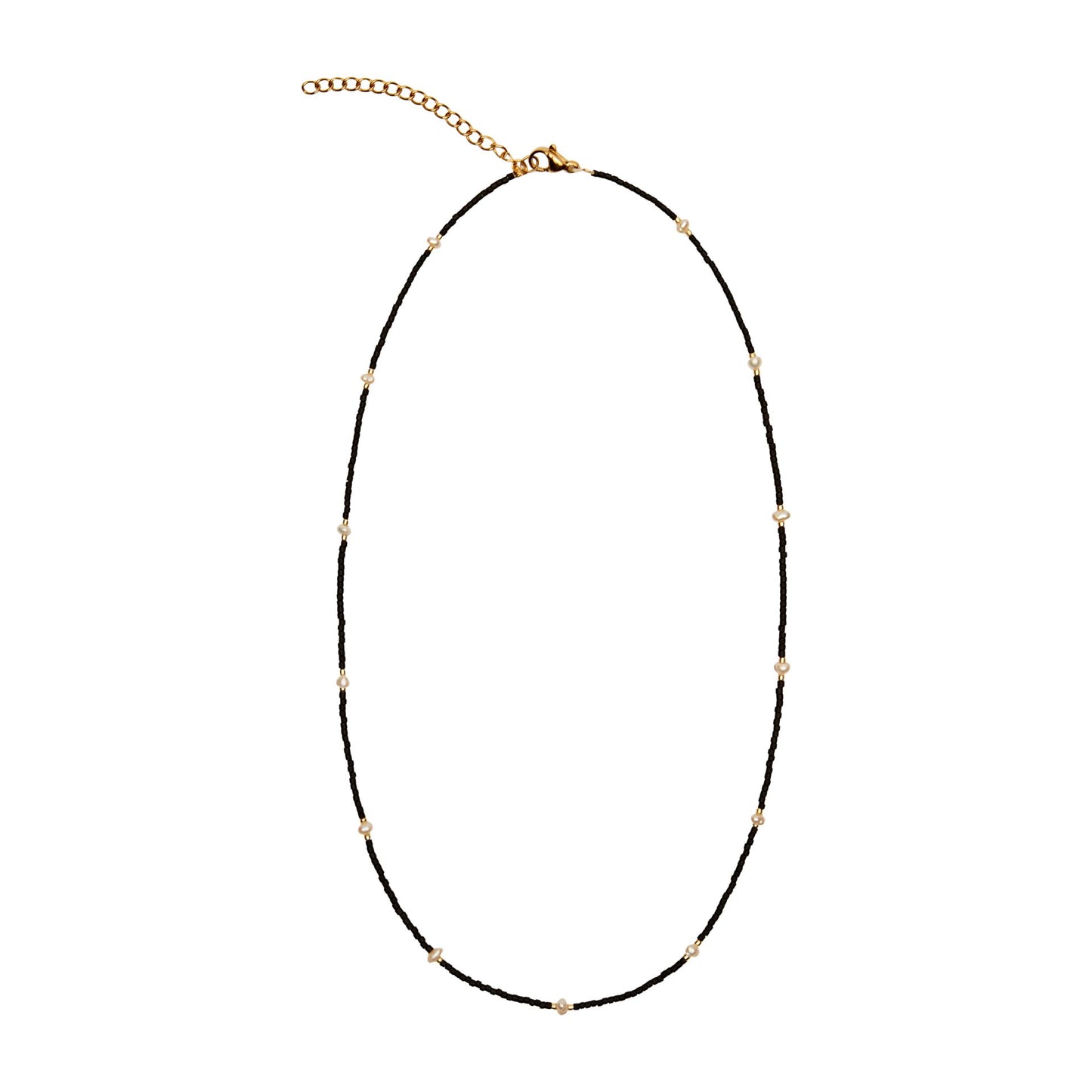 Crystals by HCA-Necklace-Little Treasure-Black