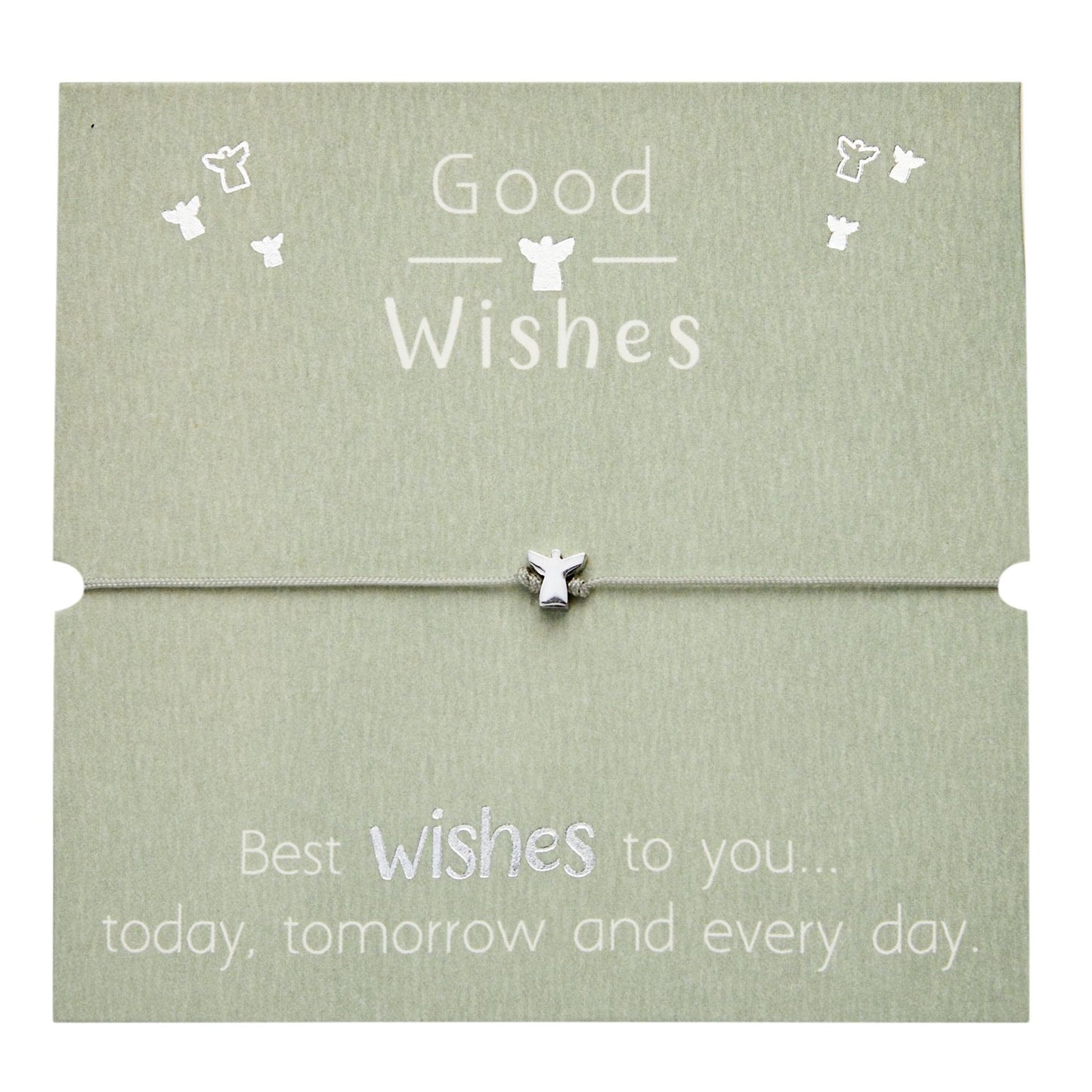 Crystals by HCA Bracelet - Good Wishes - Stainless Steel - Angel