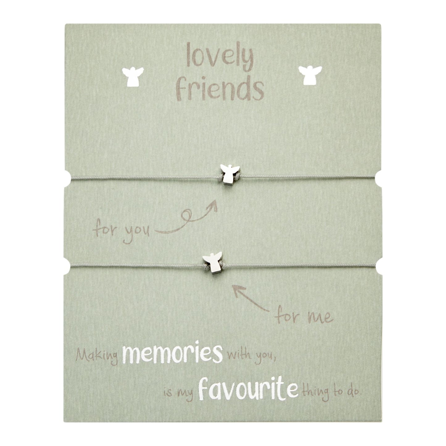 Bransoletki z kryształami HCA - Lovely Friends - Stal nierdzewna - Anioł