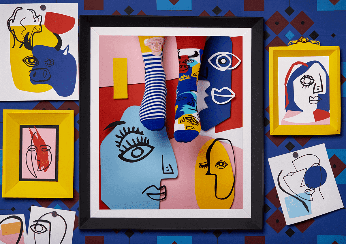 Many Mornings - Socks - Picassocks - 43-46