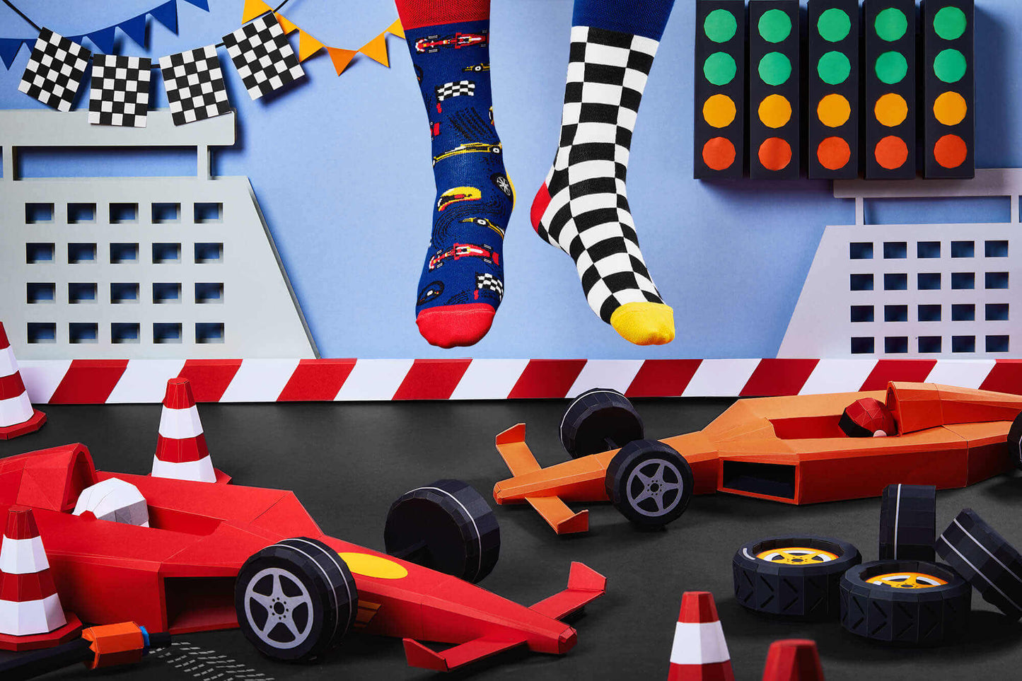 Many Mornings - Socks - Formula Racing - 39-42