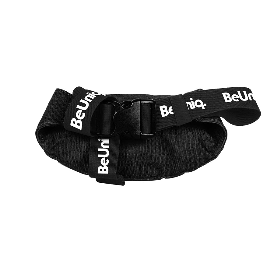 Torba biodrowa BeUniq - 23 x 15 x 8 cm - czarna - torebka na ramię