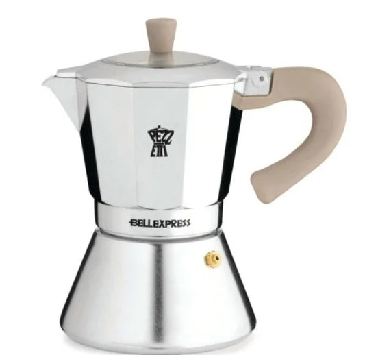 Pezzetti espresso maker - Bellexpress - coffee maker - 6 cups - aluminum - induction - gas - electric - percolator - moka pot