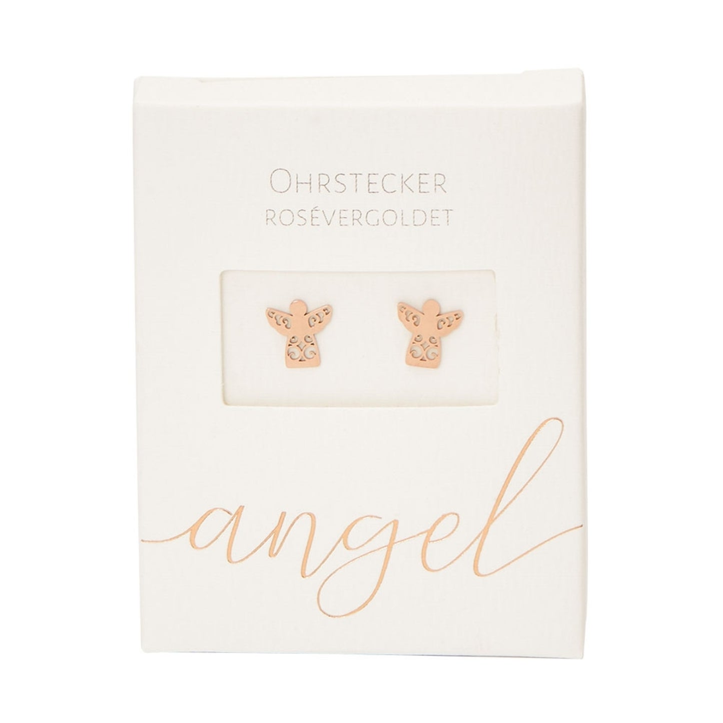 Crystals by HCA Classic Earrings Rose Gold Angel