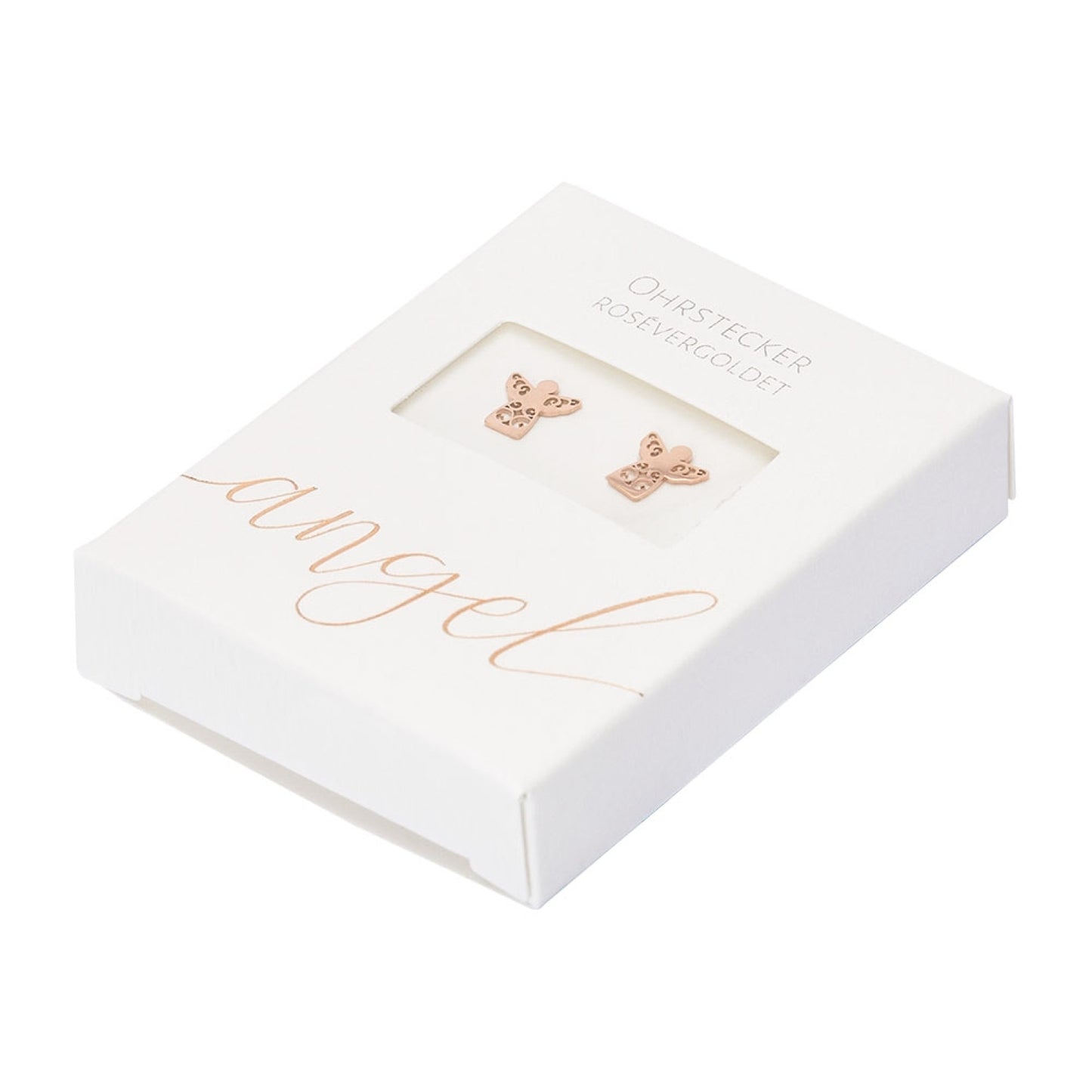 Crystals by HCA Classic Earrings Rose Gold Angel