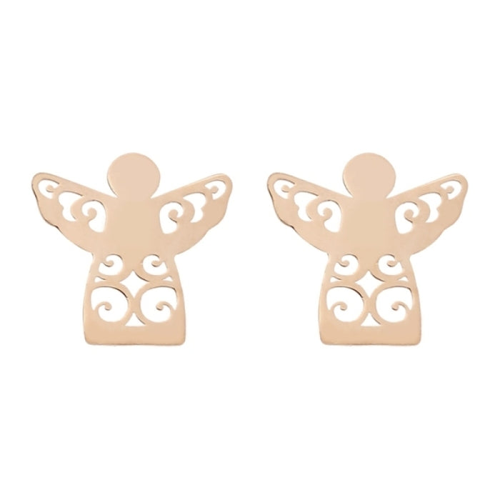 Crystals by HCA Classic Earrings Rose Gold Angel