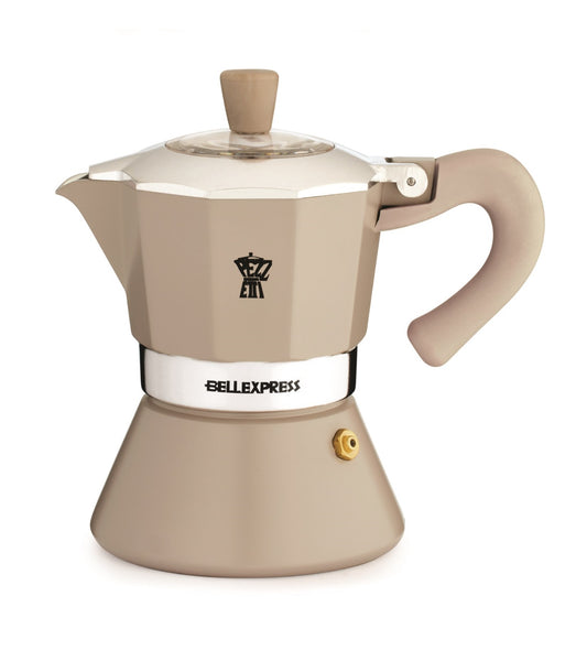 Pezzetti espresso maker - coffee maker - 6 cups - aluminum - bronze - induction - gas - electric - percolator - moka pot