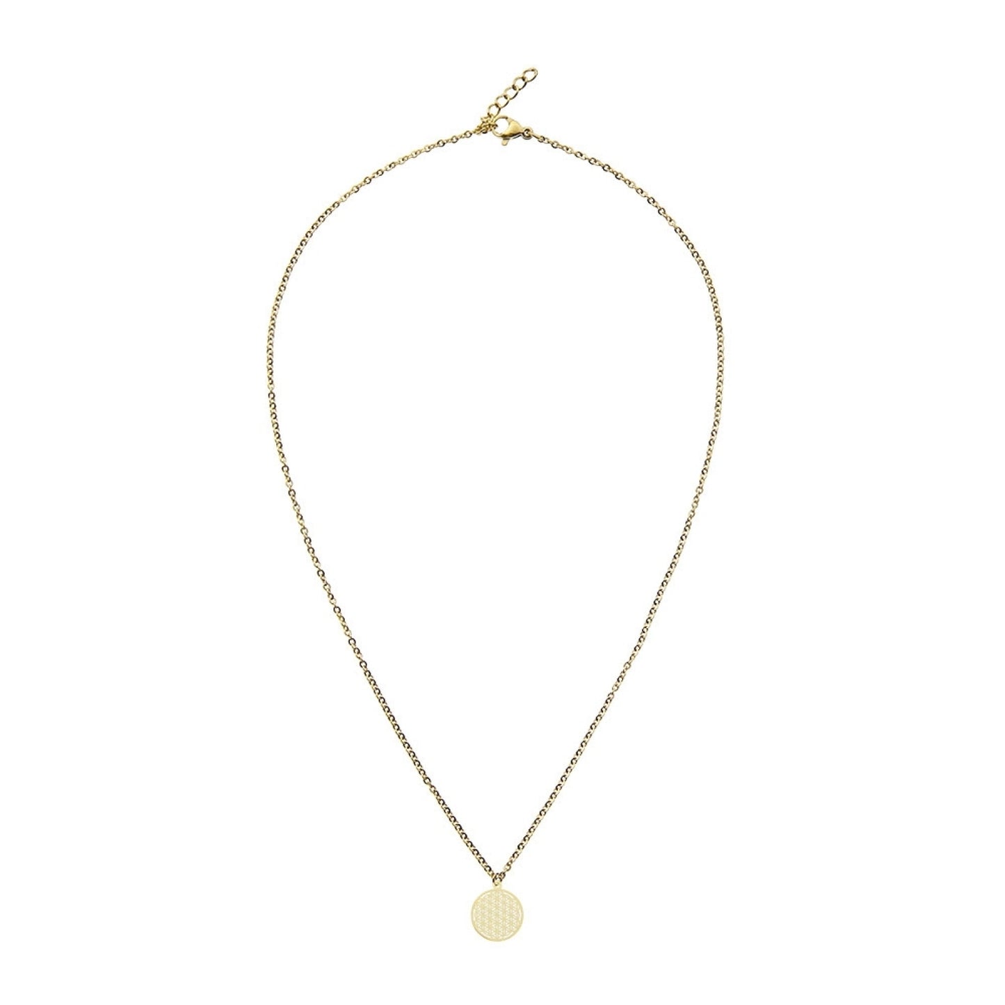 Crystals by HCA Classic Necklace Gold-Plated Flower of Life
