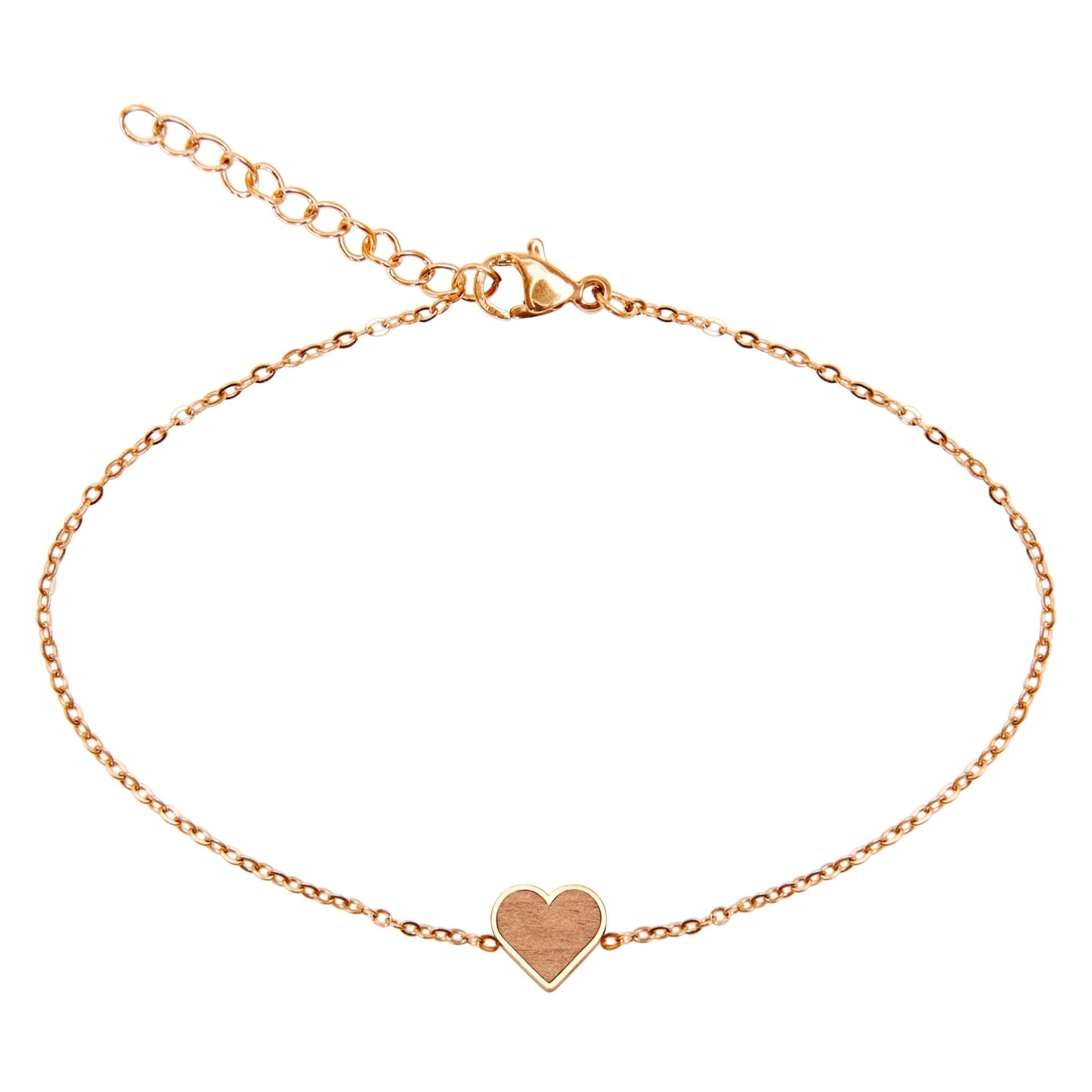 Crystals by HCA-Bracelet-Piece of Life-Rose Gold-Heart