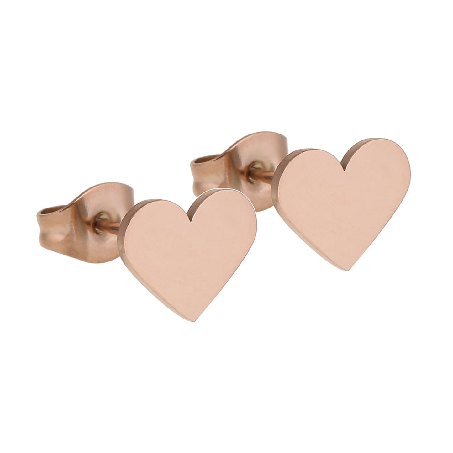 Crystals by HCA Classic Earrings Rose Gold Heart
