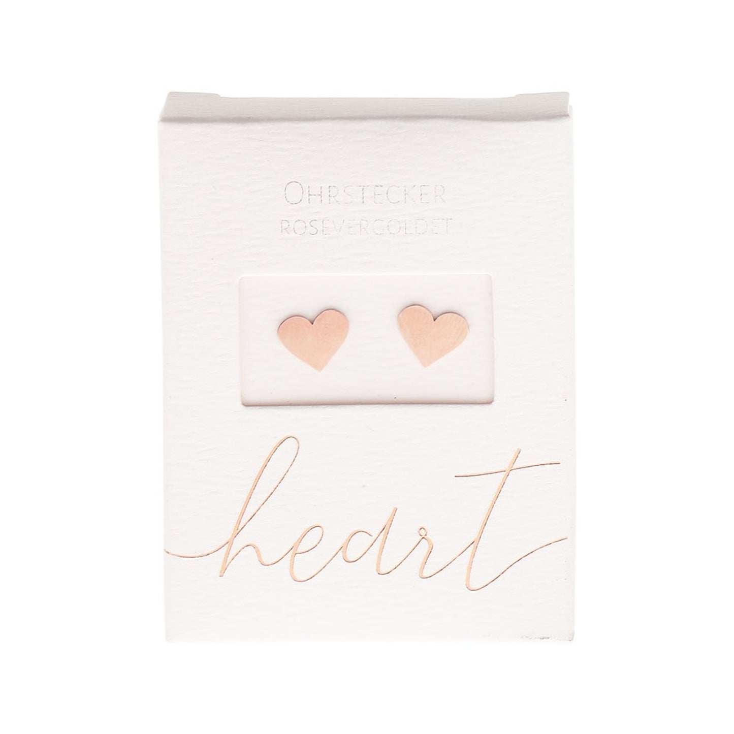 Crystals by HCA Classic Earrings Rose Gold Heart