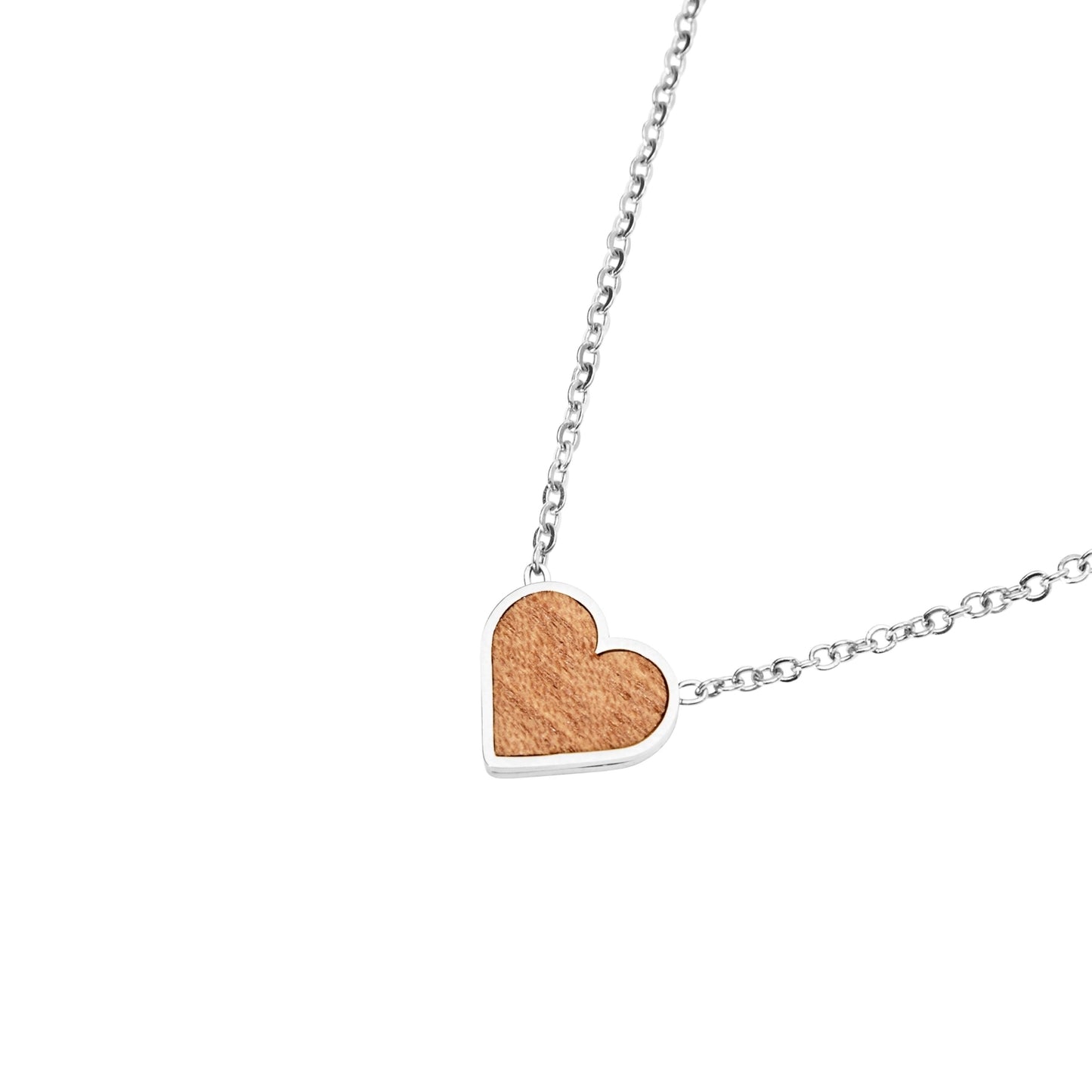 Crystals by HCA Necklace-Piece of Life-Stainless Steel-Heart