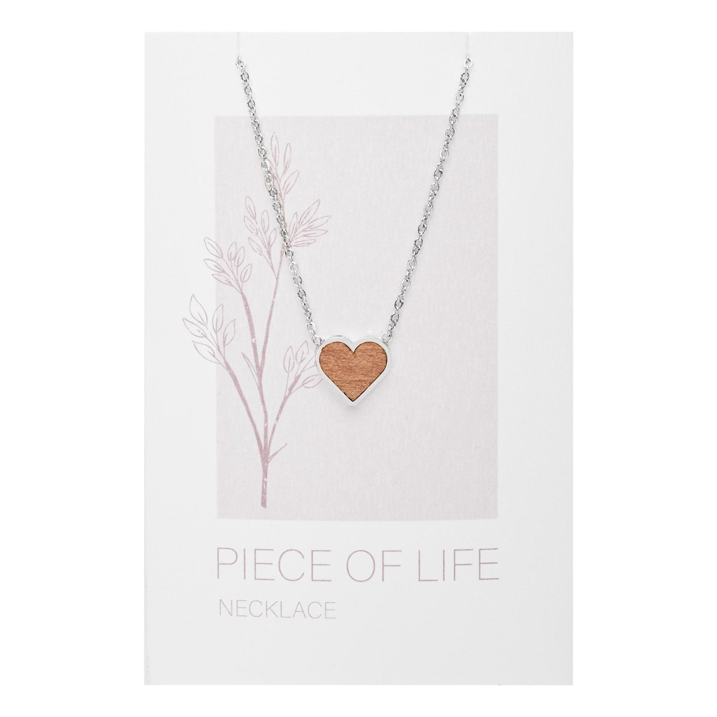 Crystals by HCA Necklace-Piece of Life-Stainless Steel-Heart