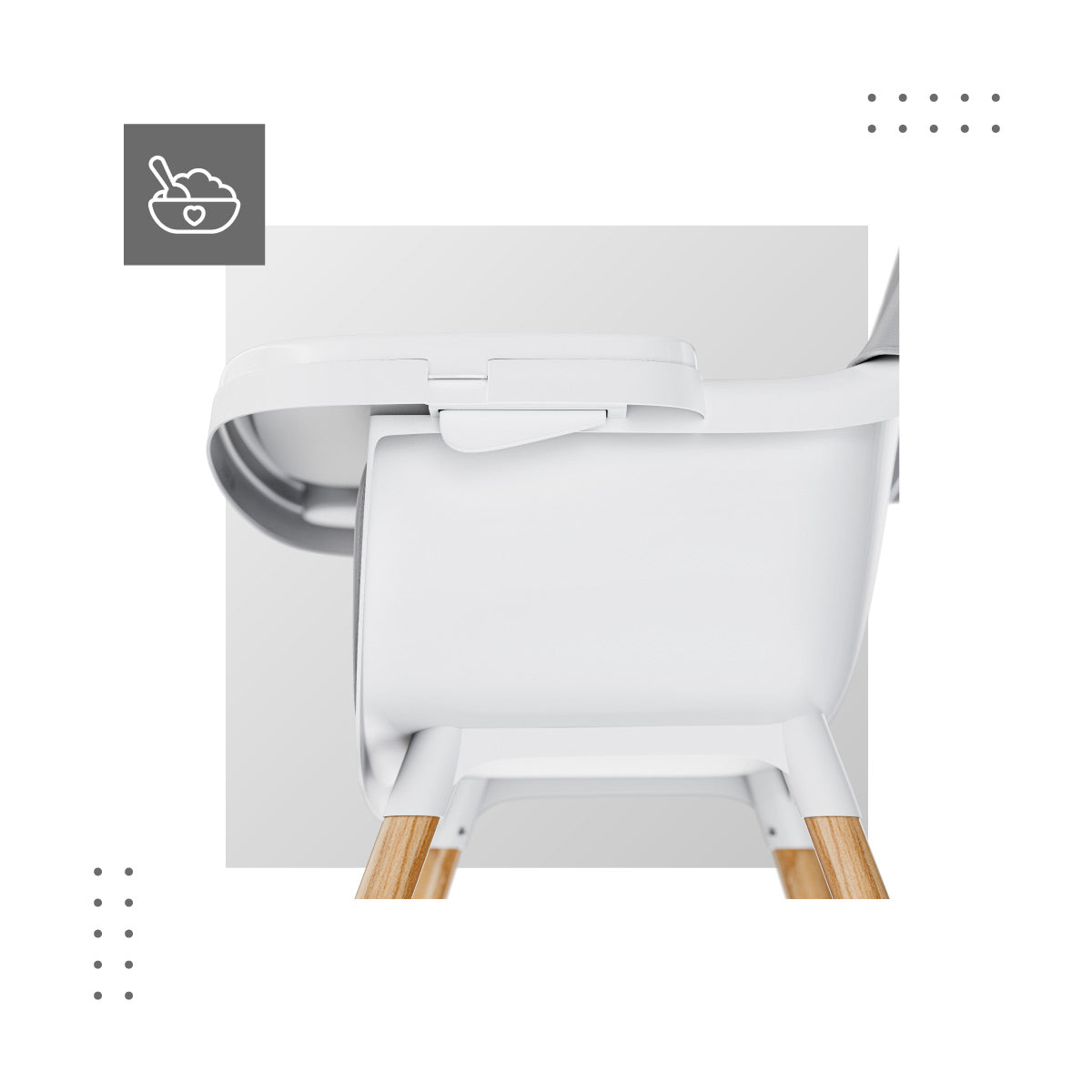 Tulano - Morsel - high chair - gray