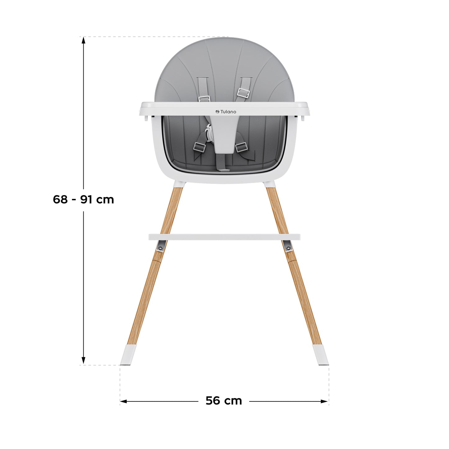 Tulano - Morsel - high chair - gray