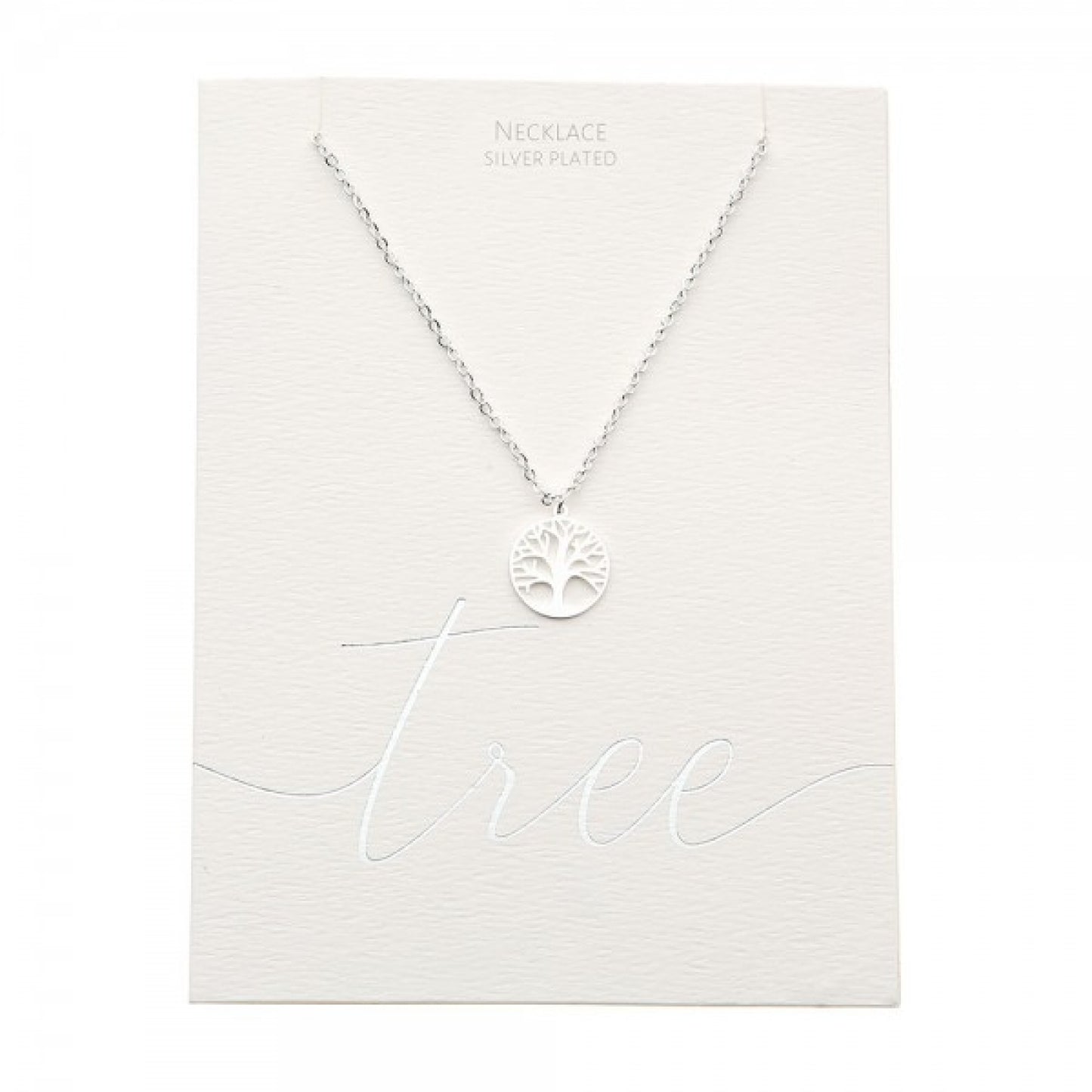 Crystals by HCA Classic Necklace Silver Plated Tree of Life